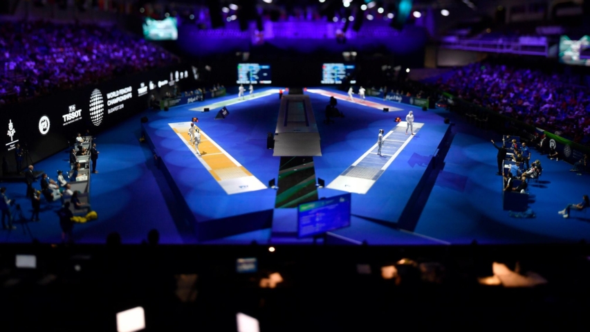 Fencing, foil, épée, sabre