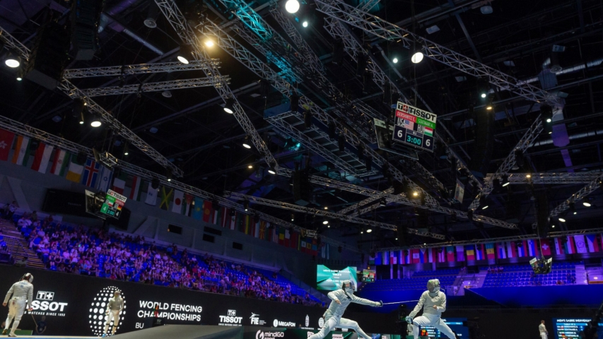 Fencing, foil, épée, sabre